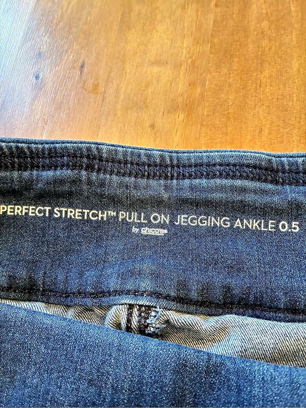 Chico's Perfect Stretch Pull On Jegging Ankle 0.5 Blue Ankle Jeans Size 0.5 Like - Picture 3 of 7